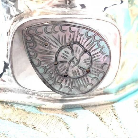 Vtg Red Envelope hammered silver mop bracelet - Picture 12 of 14